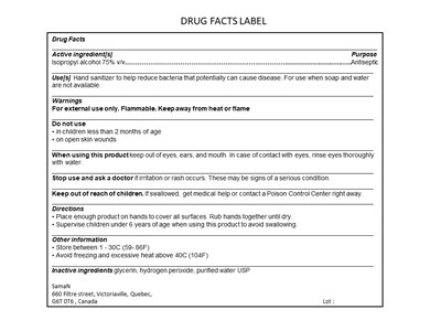 Drug Facts Panel (Ultimate Hand Sanitizer Label Usa Drugfacts)